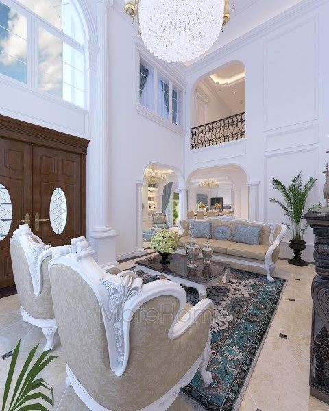 Thiết kế nội thất phòng khách biệt thự EuroLand